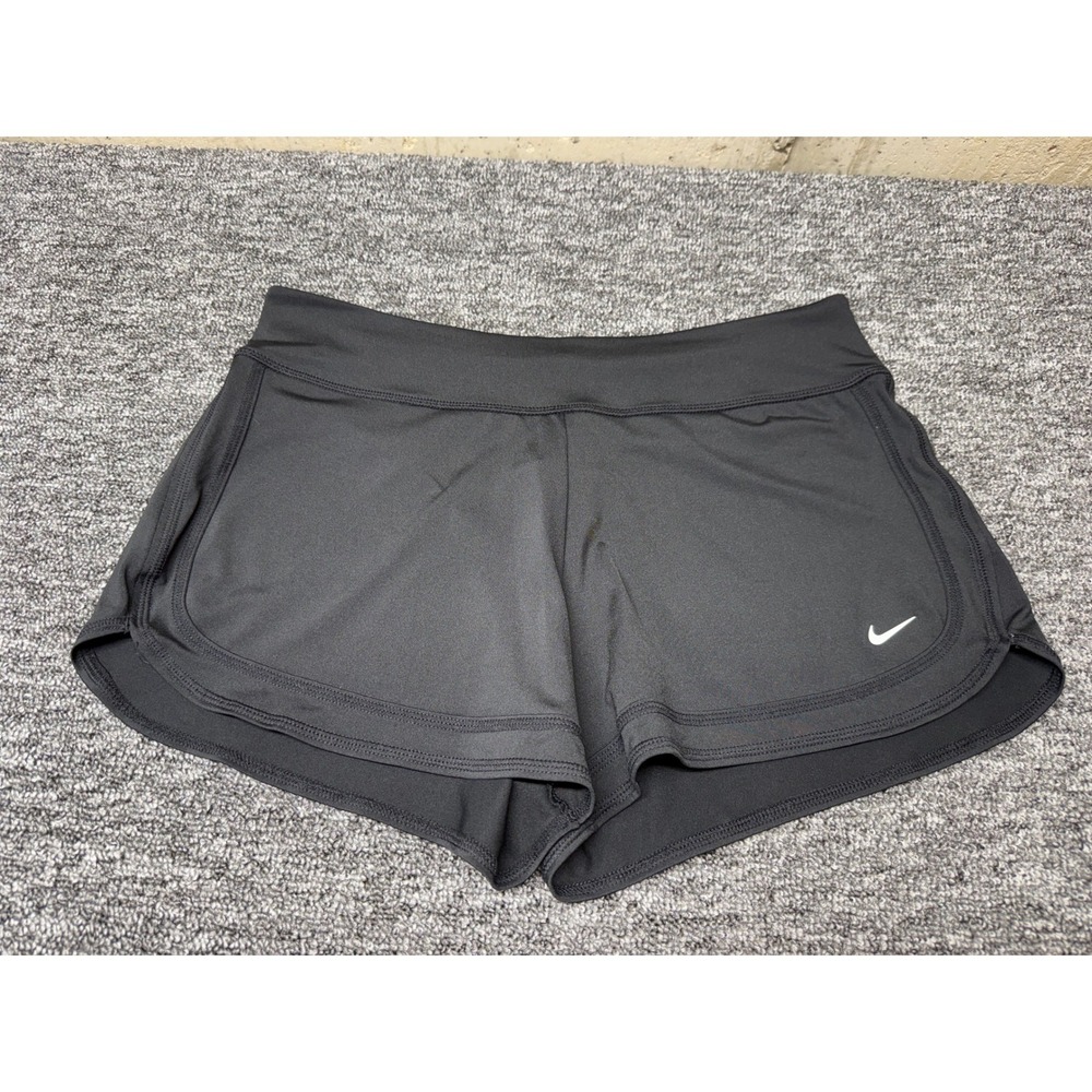Nike Dri-FIT Black Running Shorts Womens Medium Activewear Workout Gym